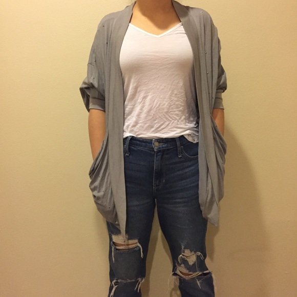 Express Jackets & Blazers - Gray Cardigan